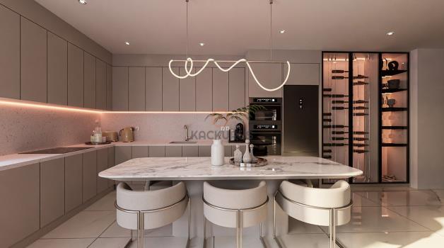 在Geçitkale出售的豪华3+1公寓，充满自然气息的生活