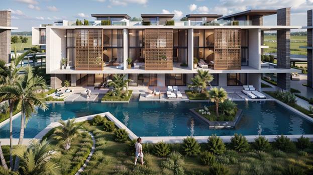 شقق فاخرة 2+1 للبيع مصممة بالكامل بمفهوم فندق