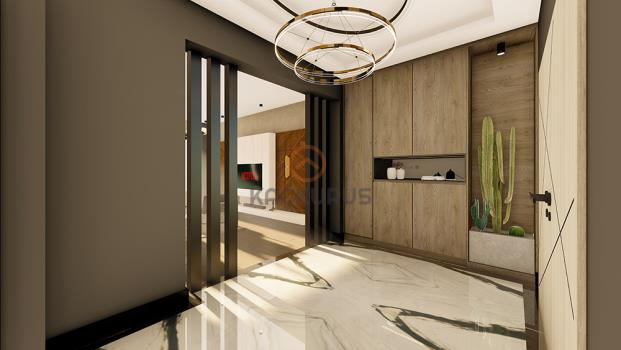 Apartament typu penthouse na sprzedaż z widokiem 360 stopni w Iskele