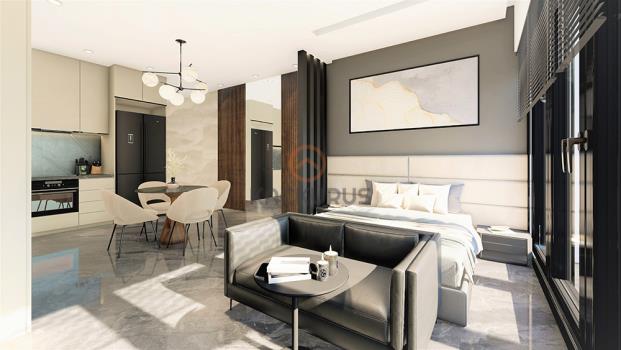 Appartamento Monolocale Moderno e di Lusso in Vendita a Iskele Long Beach