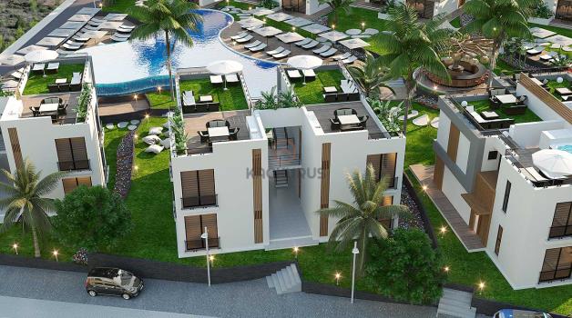 Villas 3+1 Adosadas de Lujo en Venta en Kyrenia – Donde La Naturaleza Se Encuentra Con La Vida Moderna