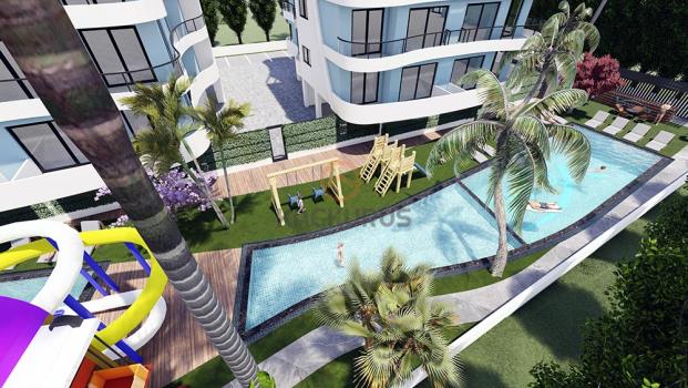 Apartamento De Inversión 3+1 Con Balcón Y Vista En Venta En İskele, Chipre Del Norte