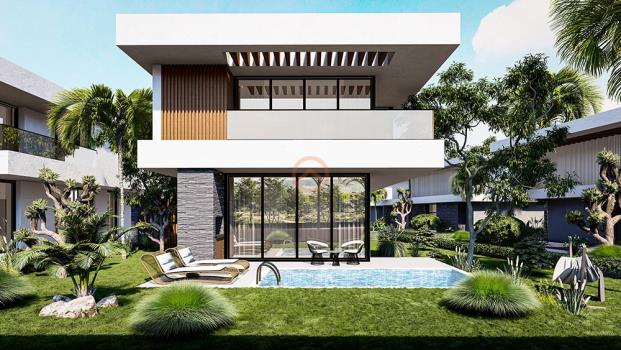 Villa de Lujo 3+1 en Venta con Vista al Mar y a la Montaña en el Pueblo Costero de Boğaz, Chipre del Norte