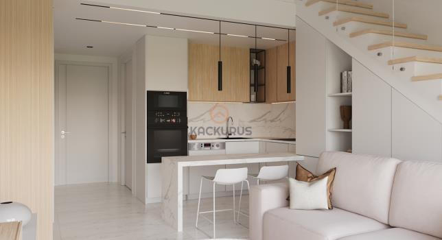 Двухуровневые квартиры 1+1 с современной архитектурой на продажу в Искеле, Северный Кипр