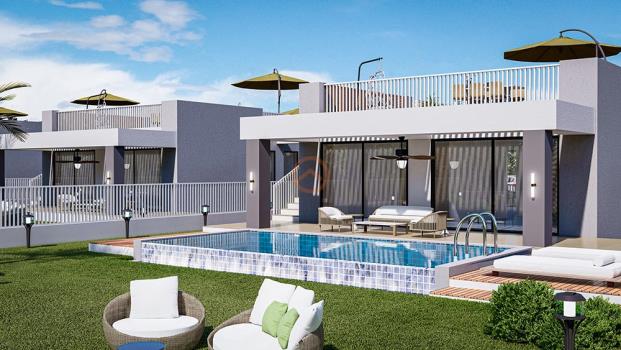 Kıbrıs İskele Karpaz Yeni Erenköy'de Doğanın İçinde Villa ve Geniş Teraslı Bahçeli Apartman Daireleri